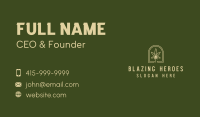 Marijuana Leaf Plantation Business Card Image Preview