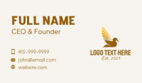 Farm Duck Animal  Business Card