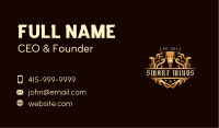 Bull Skull Horn Business Card