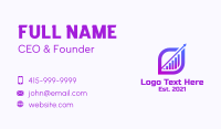 Quarter Business Card example 1