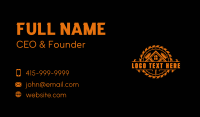 Mallet Construction Contractor Business Card Design