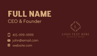 Luxury Floral Beauty Business Card