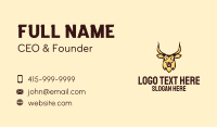 Wild Goat Head  Business Card Design