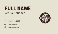 Hammer Nail Emblem Business Card