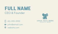 Cute Elephant Zoo Business Card