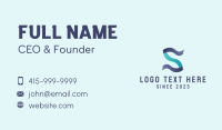 Digital Software Letter S Business Card Design