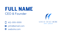 Corporate Aquatic Letter H  Business Card Design