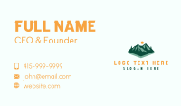 Mountain Peak Trekking  Business Card Design