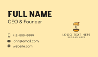 Burger Sandwich Letter Business Card Design