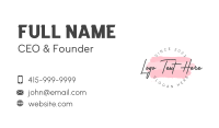 Makeup Boutique Wordmark Business Card