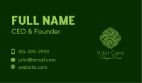 Intricate Nature Ornament  Business Card