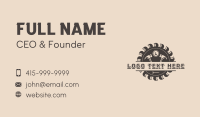 Hammer Saw Carpenter Business Card