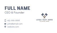 Abstract  Blue Axe Business Card Design