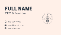 Female Justice Scale Business Card