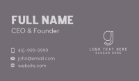 Restaurant Cafe Brand Business Card