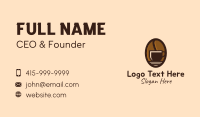 Coffee Bean Cup Business Card