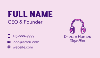 Feminine Gaming Headphones  Business Card