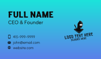 Gaming Ninja Character Business Card