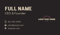 Generic Brand Business Business Card Design