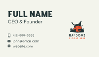 Wolf Moon Silhouette Business Card