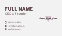 Triangle Beauty Spa Wordmark Business Card