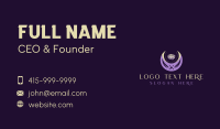 Mystical Floral Moon Business Card