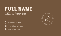 Premium Brand Lettermark Business Card Design