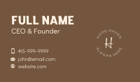 Premium Brand Lettermark Business Card