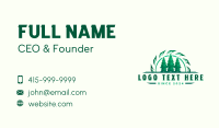 Timber Logging Forest Business Card