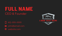 Car Detailing Shield Business Card