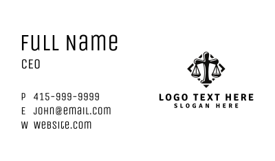 Religious Law Business Card