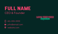 Glow Business Card example 3