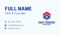 Hexagon Patriot House  Business Card Design