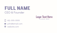 Whimsical Business Card example 1