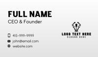 Muscular Man Bodybuilder Business Card Design