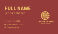 Ornamental Flower Spa Business Card Design