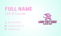 Pink Griffin Mascot Business Card