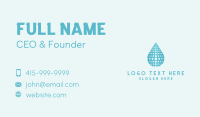 Water Droplet H2O Business Card Design