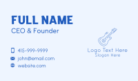 Electric Guitar Outline  Business Card Design