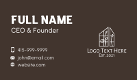 House Window Decor Business Card Design