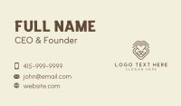 Brown Tribal Lion Business Card