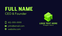 Isometric Gaming Cube Business Card