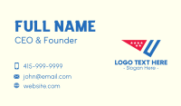 American Flag Slice Business Card