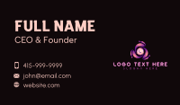 Cyber Tech Swoosh Business Card