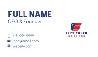 American Flag Letter P Business Card Image Preview