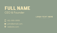 Instructor Business Card example 3