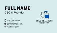 Hand Washing Business Card example 2