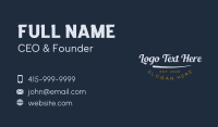 Generic Brand Wordmark Business Card