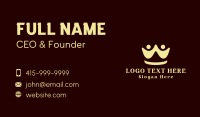 Yellow People Crown Business Card Design