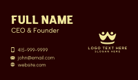 Yellow People Crown Business Card